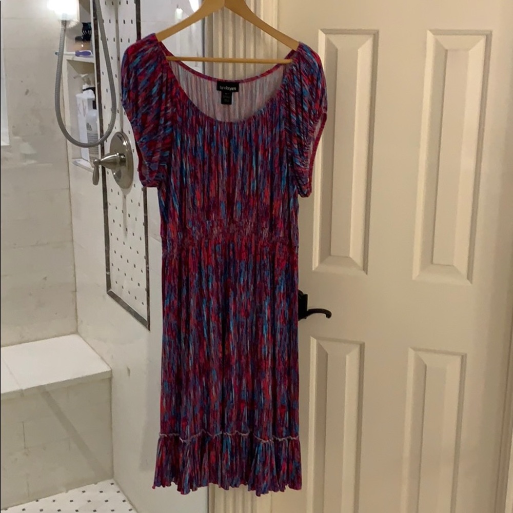 Lane Bryant Knit Dress 18/20 Smocked Waist